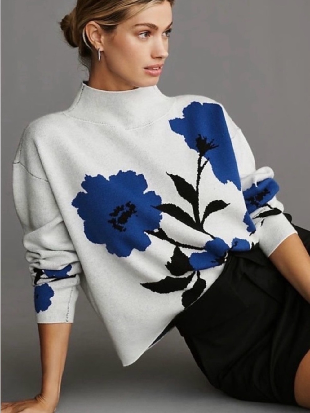The Carys Mock-Neck sweater by Maeve